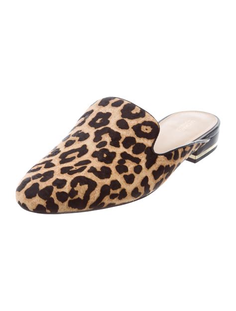 michael kors natasha leopard|Michael Michael Kors Natasha Leopard Mules .